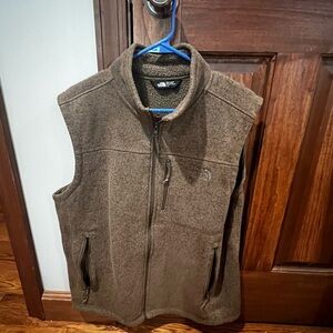 Men's The North Face Greenish Brown Fleece Vest